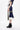 Combo Suiting Back Flare Skirt (Navy)