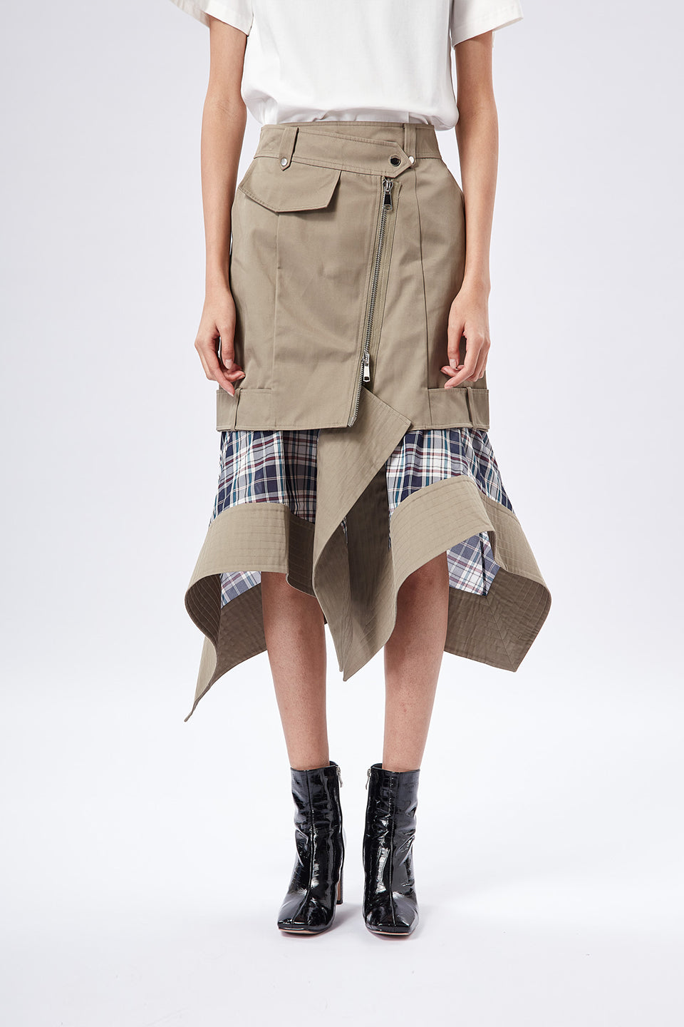 Feel So Good Peplum Skirt (Khaki)