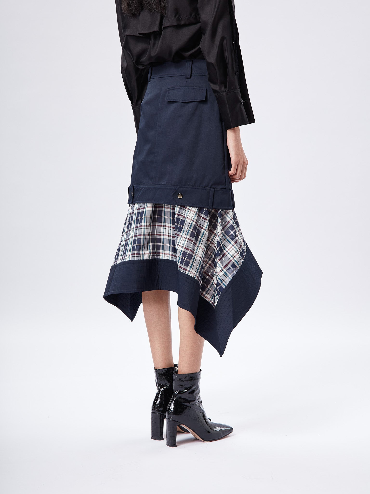 Feel So Good Peplum Skirt (Navy)