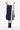 Combo Suiting Back Flare Skirt (Navy)