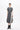 Combo Suiting Back Flare Skirt (Grey)